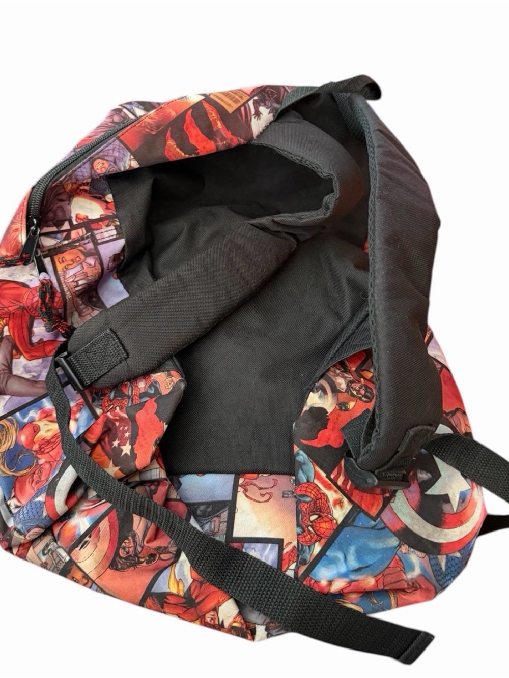 Marvel Spider-Man Patchwork Comic Backpack - Red Multi - Picture 2 of 3
